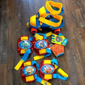 Fisher-Price Vintage Roller Skates w/ safety equipment